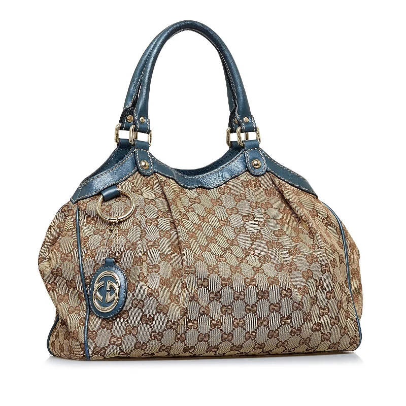 Gucci Dionysus bags for women with tiger - head claspsBrown Gucci GG Canvas Sukey Tote Bag