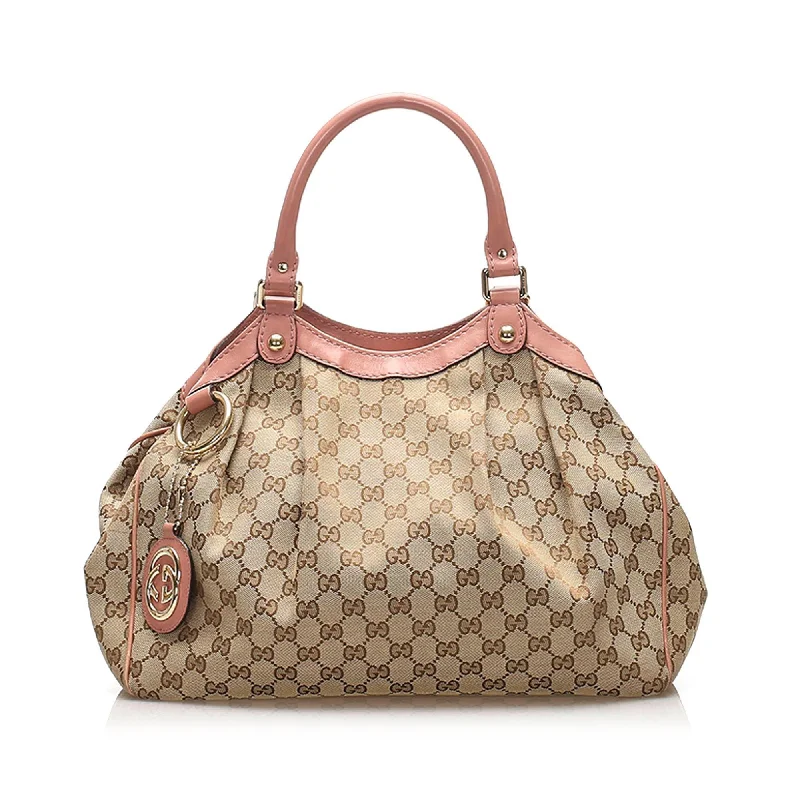 Ladies Gucci Dionysus bags with a detachable shoulder strapGucci GG Canvas Sukey Tote Bag (SHG-11868)