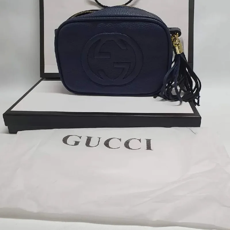 Small - sized Women Gucci shoulder bags for evening outingsGucci  Soho Disco Handbag (navy blue)