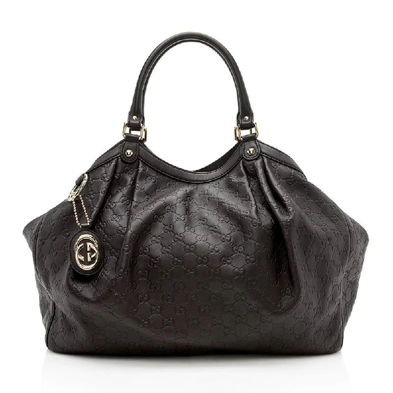 Gucci Marmont bags for women with gold - toned hardwareGucci Guccissima Leather Sukey Large Tote (SHF-12138)