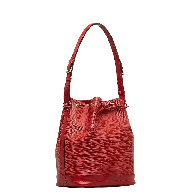 Ladies Louis Vuitton shoulder bags with a wide - width strap for comfortLouis Vuitton Epic Noir M44007 Castilian Red Leather  Louis Vuitton