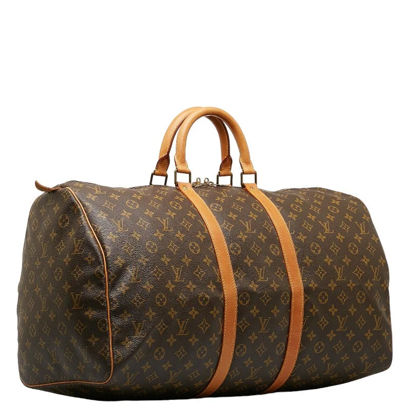 Louis Vuitton Alma bags with a detachable shoulder strap for versatilityLouis Vuitton Monogram Keepall 55 Boston Bag Travel Bag M41424 Brown