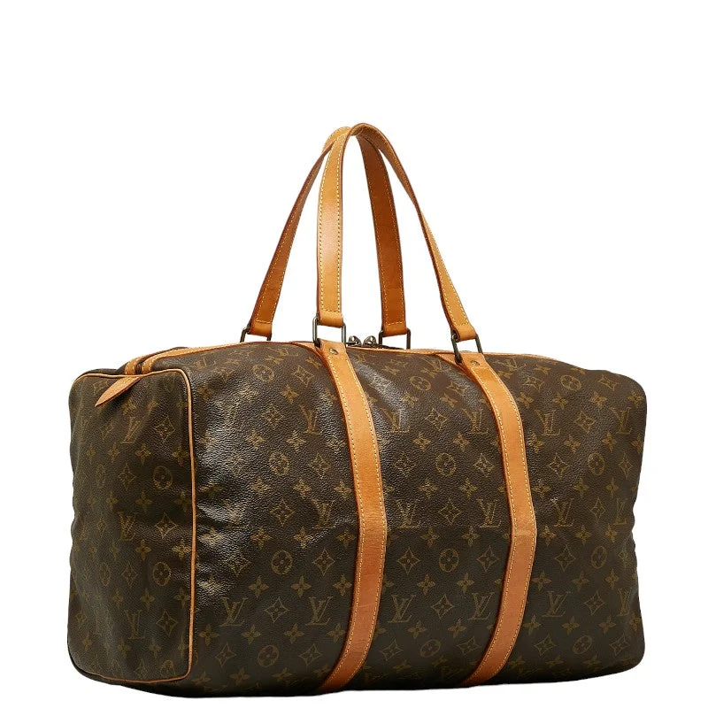 Louis Vuitton Alma bags with a leather - wrapped handle for a luxurious feelLouis Vuitton Monogram Baseball 45 Boston Bag M41624 Brown PVC Leather  Louis Vuitton