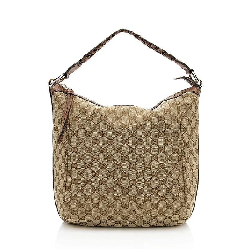 Ladies Gucci Dionysus bags with a detachable shoulder strapGucci GG Canvas Bamboo Bar Medium Tote (SHF-12711)