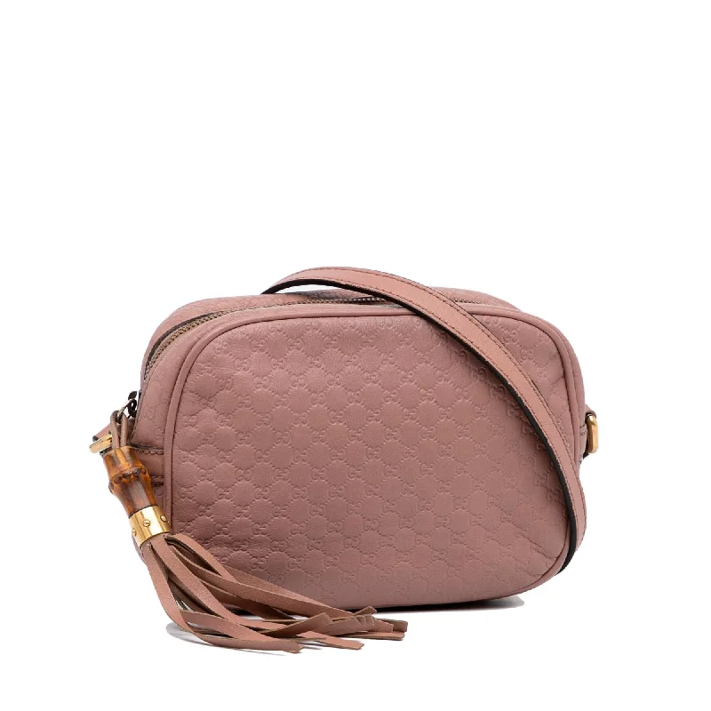 Ladies Gucci Dionysus bags in a pastel colorGucci Microguccissima Bamboo Tassel Crossbody Bag (SHG-Obh29w)