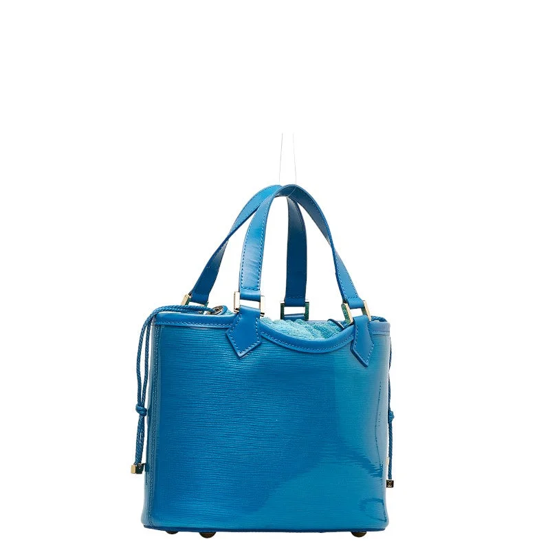 Louis Vuitton handbags with a metal - framed clasp for durabilityLouis Vuitton Epi Prague Mini Ragune Bay Handbag M92472 Blue Vinyl