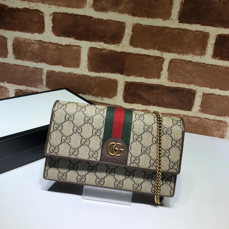 Women Gucci crossbody bags with a woven leather strapBC - GUCCI BAG - 3127