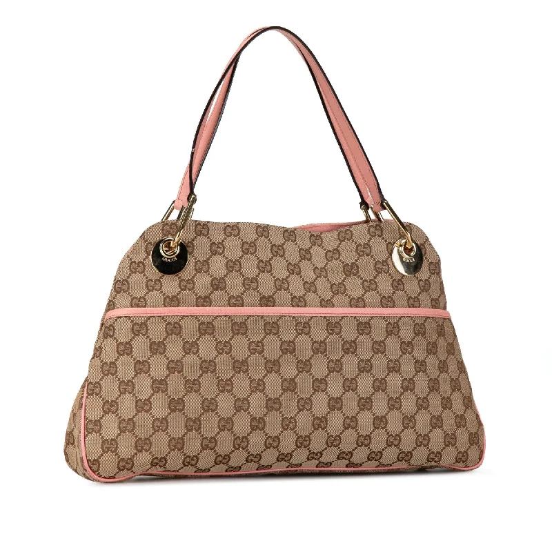 Gucci handbags for women with a back - zip pocketGucci GG Canvas Eclipse Shoulder Bag H5BQGj)