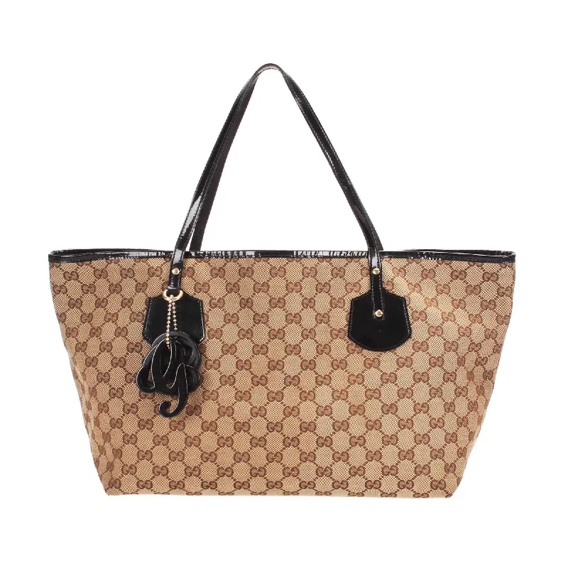 Gucci tote bags for women with a water - resistant coatingGucci GG Canvas Jolicoeur Tote  (SHG-12480)