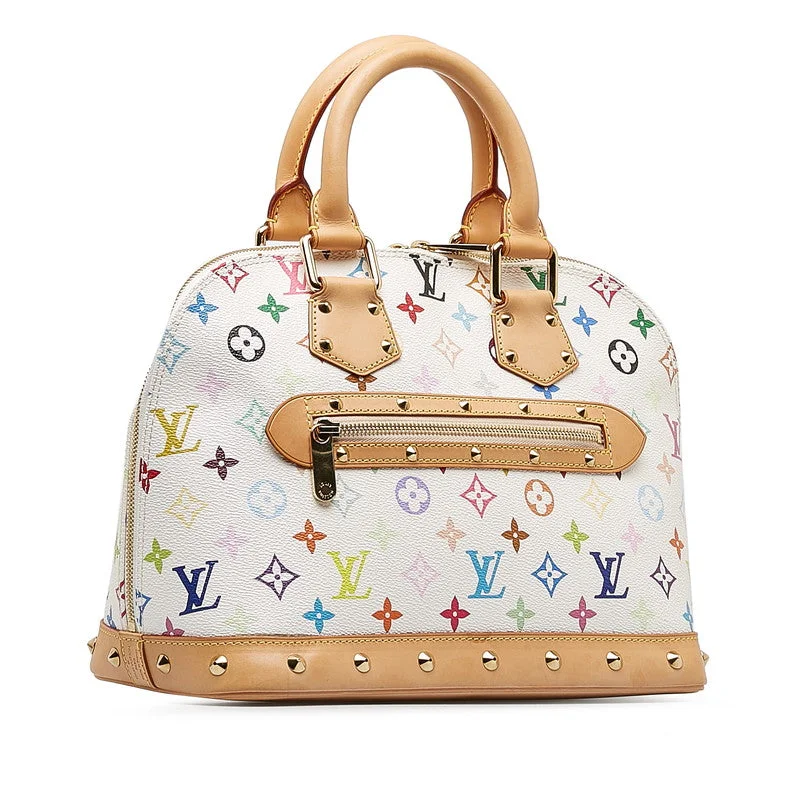 Louis Vuitton Speedy bags in monogram canvas for a classic lookLouis Vuitton Multicolor Alma Handbag M92647 Bronze White PVC Leather  Louis Vuitton