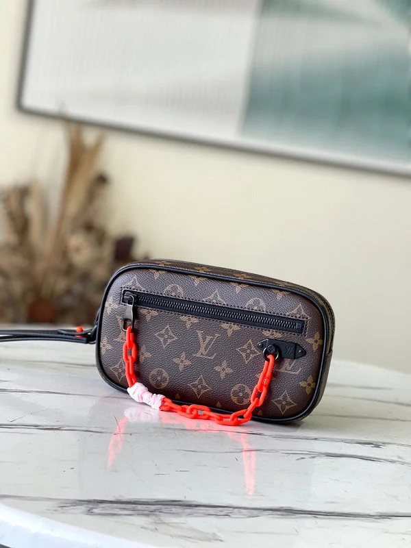 Louis Vuitton bags with a snap - button closure and a decorative charm for styleBC - LOUIS VUITTON BAGS - 4428