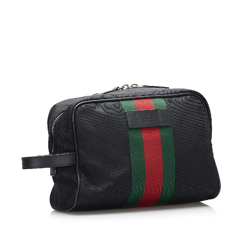 Gucci handbags for women with a beaded trimGucci Techno Web Clutch (SHG-aAsl22)