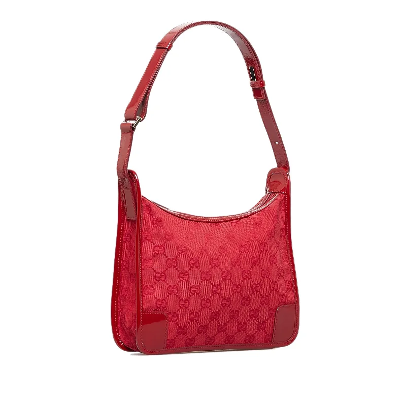 Women Gucci bags with interlocking G hardware for a classic lookGucci GG Canvas Shoulder Bag (SHG-yh7Jmf)