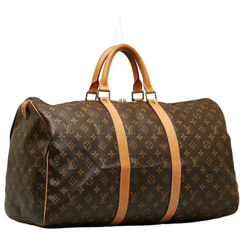 Small - sized Louis Vuitton Pochette Metis bags for a compact carryLouis Vuitton Vintage Keepall 50 Boston Bag Travel Bag M41426 Brown