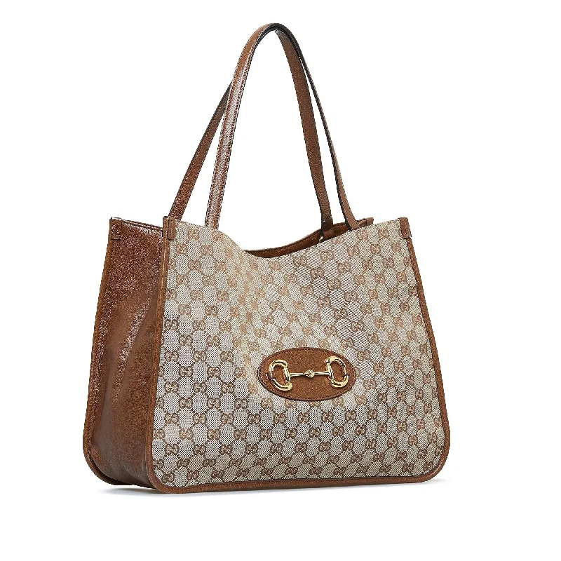 Ladies Gucci Dionysus bags with a chain - link shoulder strapGucci GG Canvas Horsebit 1955 (SHG-efXOqF)