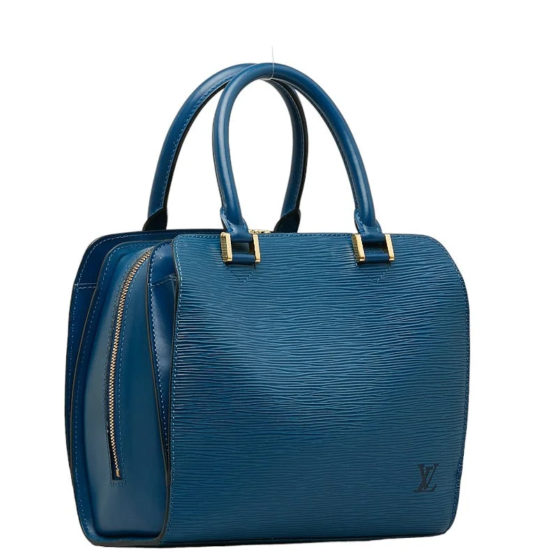 Ladies Louis Vuitton shoulder bags with a magnetic - closure flap for easeLouis Vuitton Epiphone Handbag M52055 Tread Blue Leather  Louis Vuitton