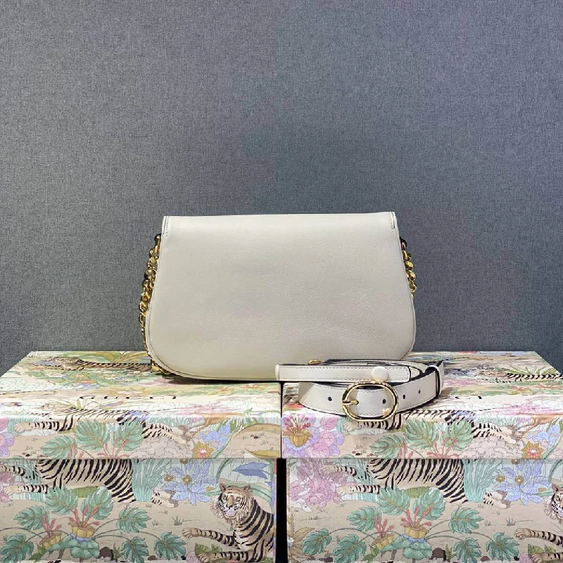 Women Gucci backpacks with a luxurious leather finishGucci Blondie shoulder bag white