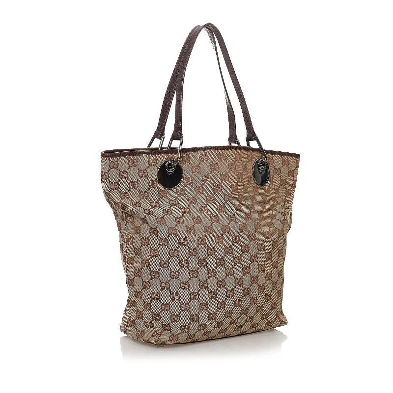 Ladies Gucci Dionysus bags with a chain - link shoulder strapGucci GG Canvas Eclipse Tote Bag (31574)