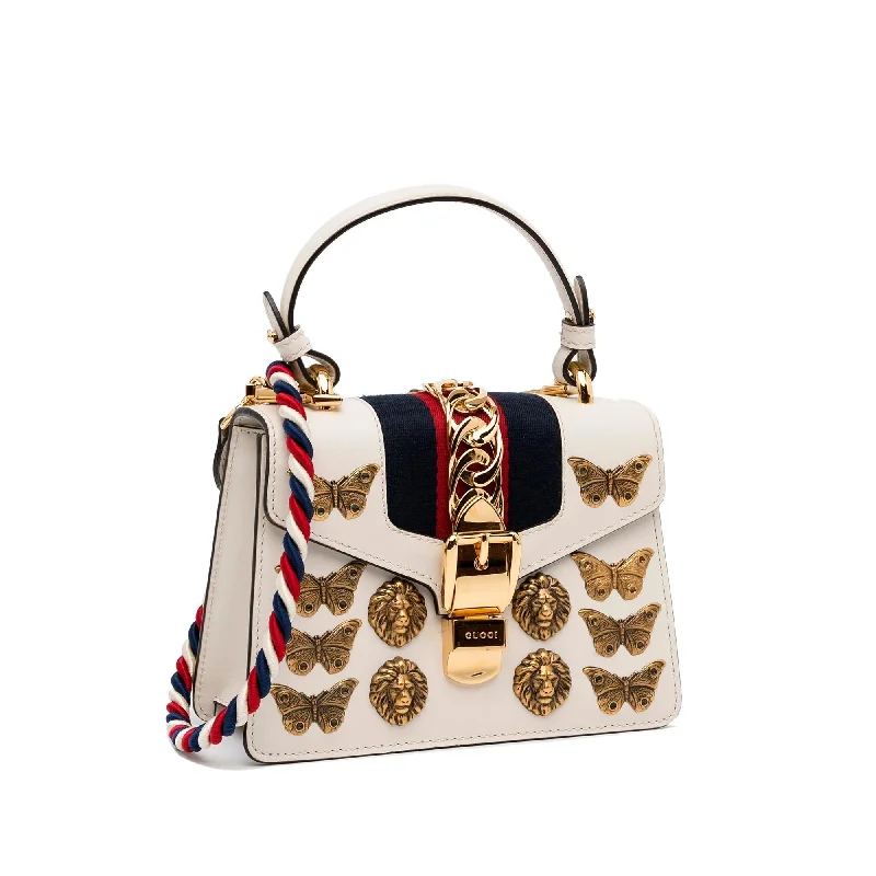 Women Gucci bags with a detachable mirror insideGucci Mini Animalier Sylvie (SHG-28y1gS)