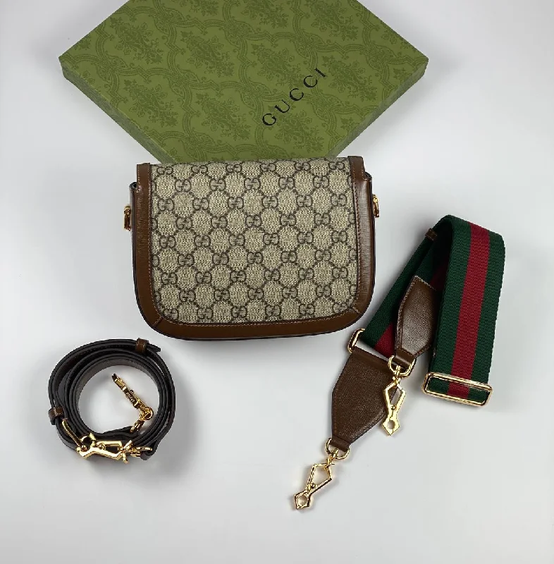 Gucci Marmont bags for women with a snakeskin - effect panelGucci Horsebit 1955 shoulder bag brown