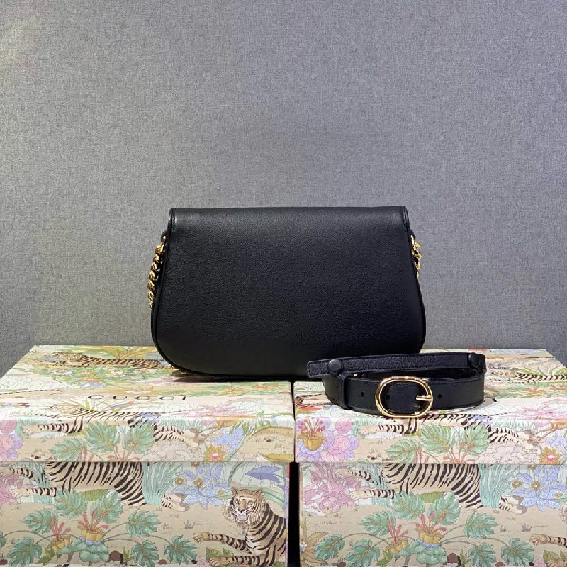 Small - sized Women Gucci shoulder bags for evening outingsGucci Blondie shoulder bag  black