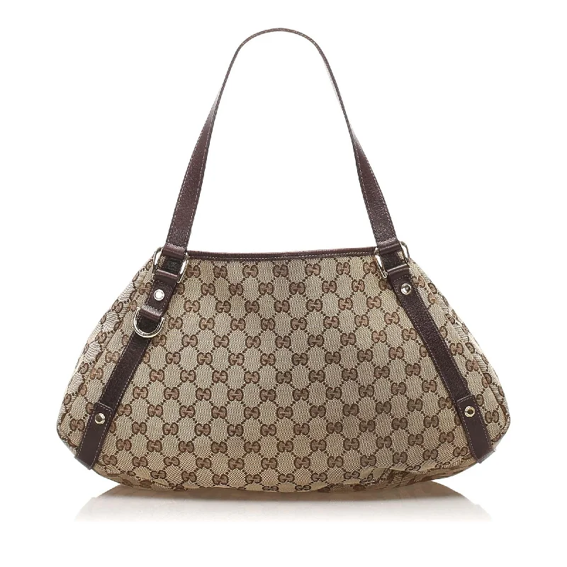 Women Gucci Sylvie bags featuring the signature web stripeGucci GG Canvas Pelham Tote Bag (SHG-11529)