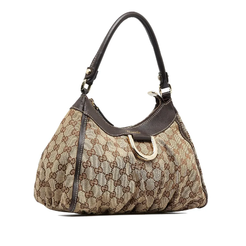 Ladies Gucci handbags with a detachable coin purse insideGucci GG Canvas Abbey D-Ring Handbag (SHG-9znrC6)