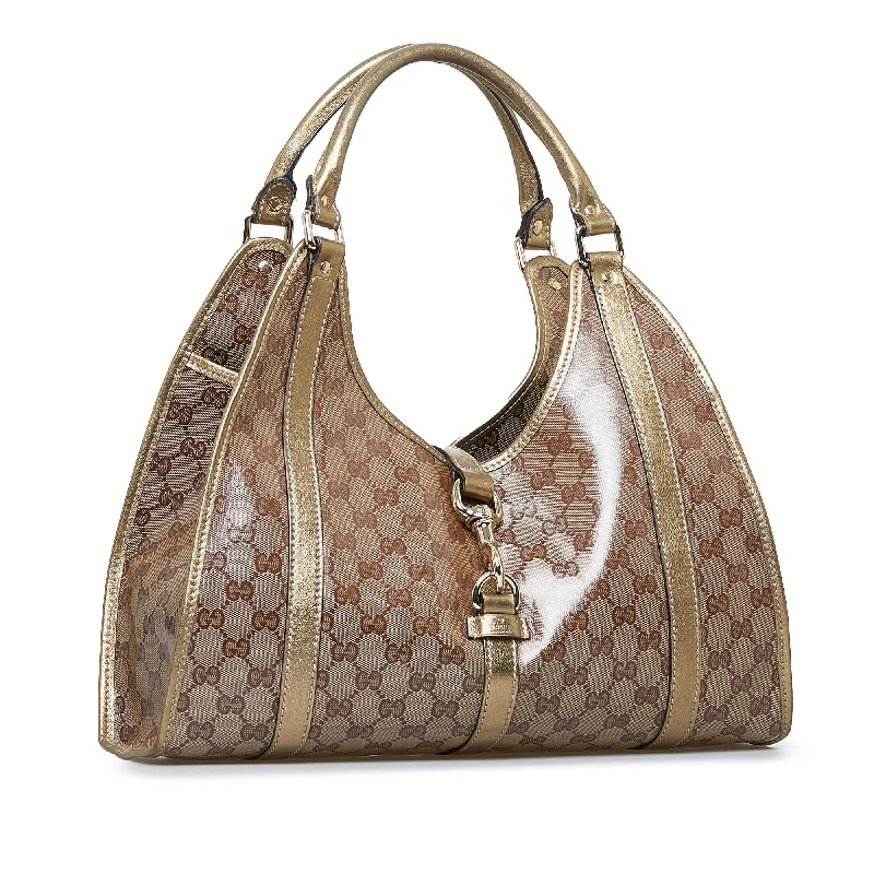 Small - sized Women Gucci shoulder bags for evening outingsGucci GG Crystal Jackie Shoulder Bag (SHG-GAiqrC)