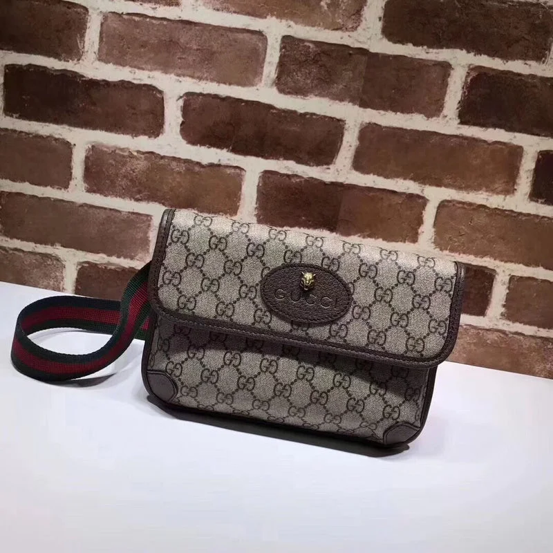 Ladies Gucci shoulder bags with a magnetic - closure flapBC - GUCCI BAG - 3081