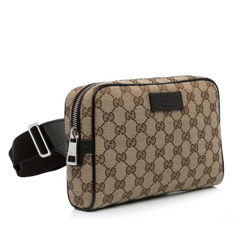 Women Gucci bags with interlocking G hardware for a classic lookGucci GG Canvas Belt Bag (zvgKXt)