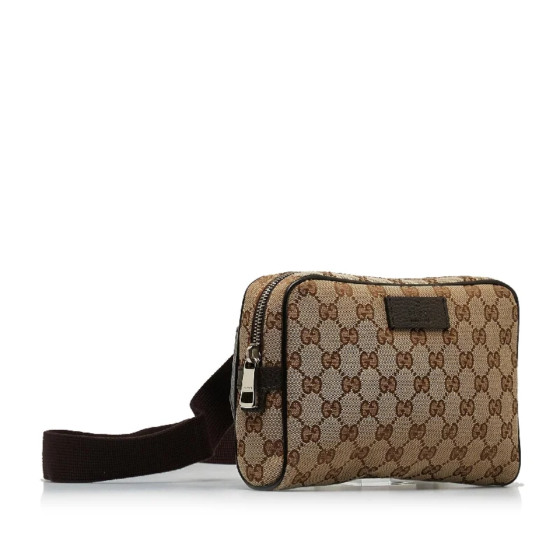 Gucci tote bags for women with a double - handle designGucci GG Canvas Belt Bag (h8yGz4)