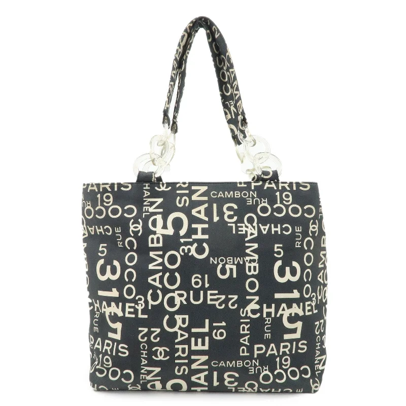 Chanel Handbag with Adjustable Strap for ComfortCHANEL By Sea Line Canvas Tote Bag Gray Ivory A18302