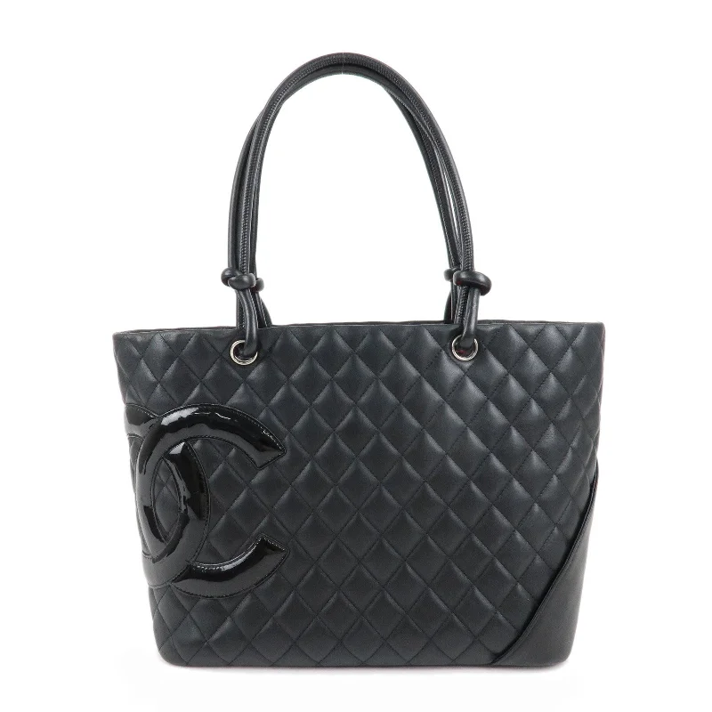 Chanel Classic Flap Bag for Evening PartyCHANEL Cambon Line Lambskin COCO Mark Large Tote Bag A25169