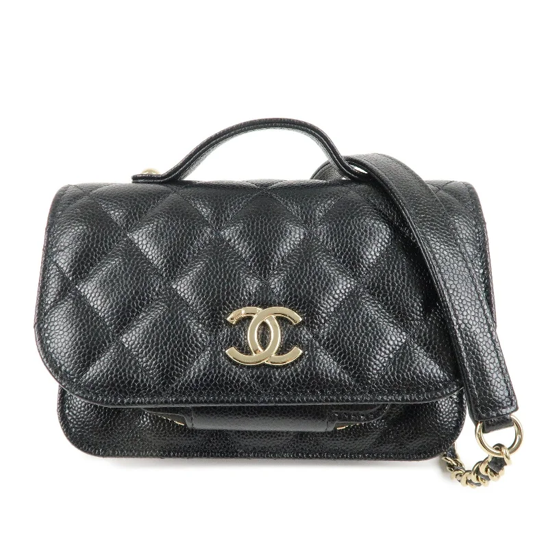 Chanel Designer Handbag with Unique DesignCHANEL Matelasse Caviar Skin Infinity Mini Shoulder Bag AP2914