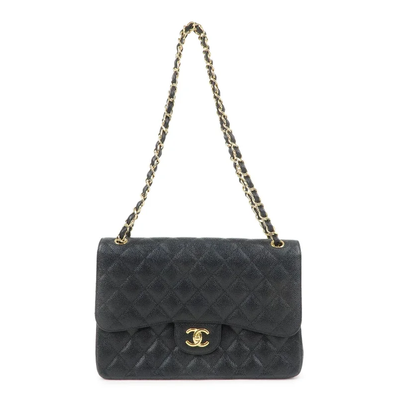 Chanel Limited Edition Handbag for CollectorsCHANEL Matelasse Caviar Skin Maxi 30 W Flap Shoulder Bag A58600