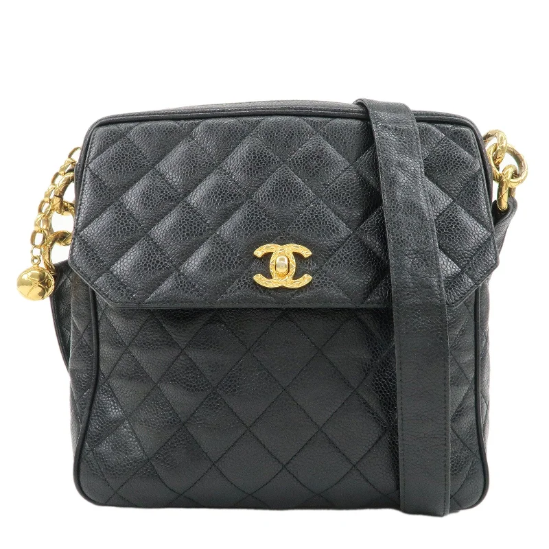 Chanel Colorful Handbag for Spring OutfitsCHANEL Matelasse Caviar Skin Shoulder Bag Black 2944818