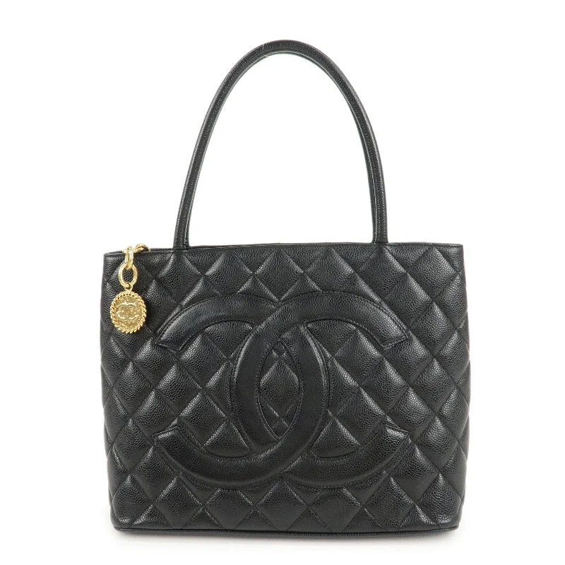 Chanel Colorful Handbag for Spring OutfitsCHANEL Matelasse Caviar Skin Tote Bag Black A01804