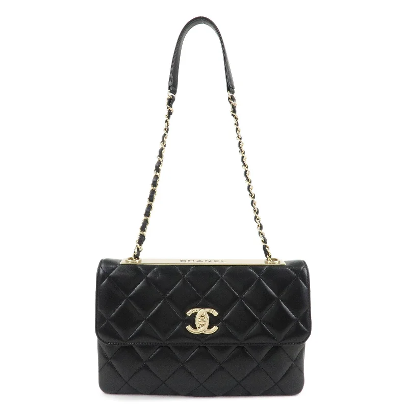 Chanel New Arrival Handbag with Gold HardwareCHANEL Matelasse Lamb Skin Trendy CC Chain Shoulder Bag Black