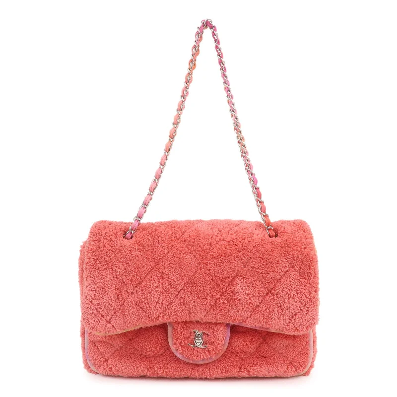 Chanel Handbag with Adjustable Strap for ComfortCHANEL Matelasse Pile Big Matelasse Chain Shoulder Bag Pink