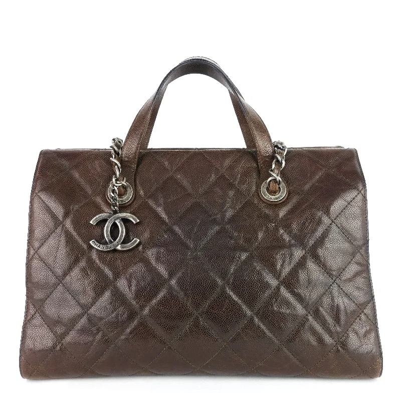 Chanel Limited Edition Handbag for CollectorsCC Crave Glazed Caviar Tote Bag