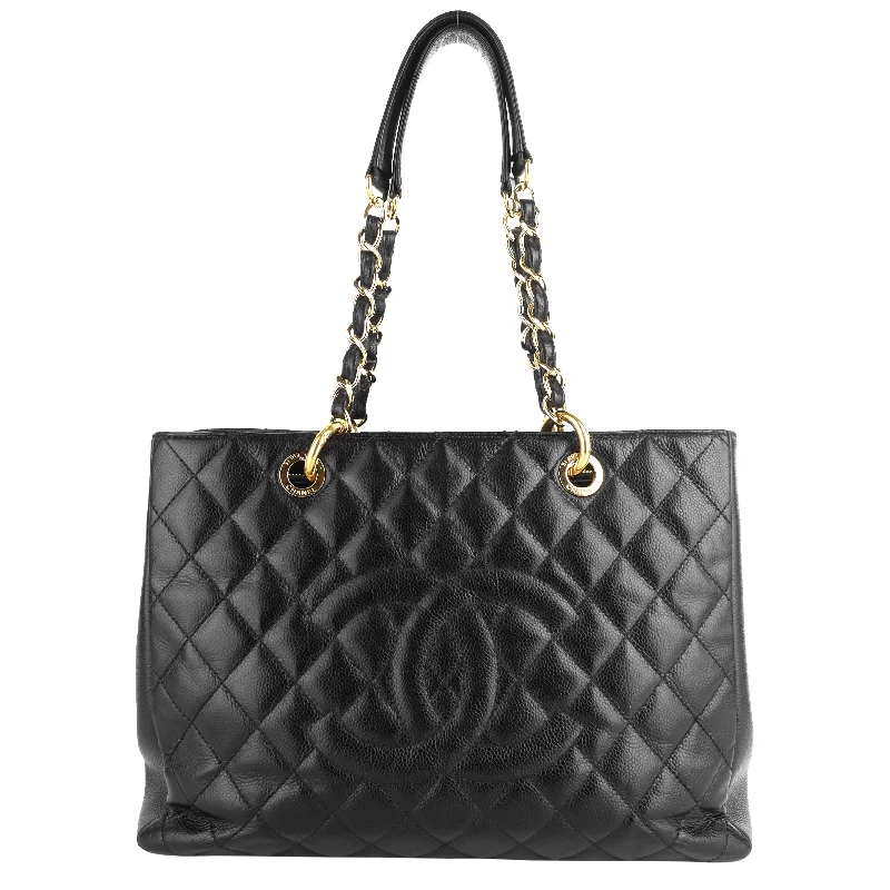 Chanel Colorful Handbag for Spring OutfitsGrand Shopping Tote GST Large Caviar Leather Bag