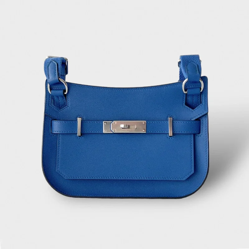 Vintage - Revival Hermes Bags for Retro EnthusiastsHermes Jypsiere Mini Bag In Blue With Palladium Hardware