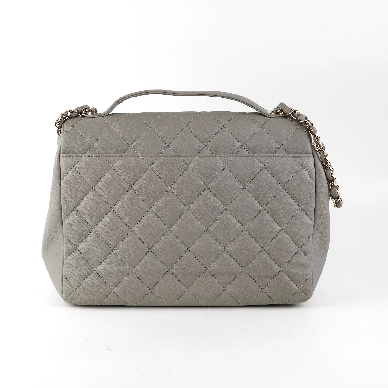 Chanel Designer Handbag with Unique DesignChanel Medium Business Affinity Grey Caviar