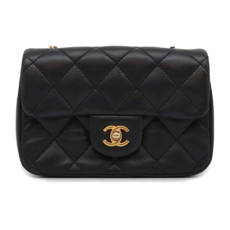 Chanel Small Crossbody Bag for TravelCHANEL Matelasse Heart Bag Charm Chain Shoulder Black AS3456 Lambskin