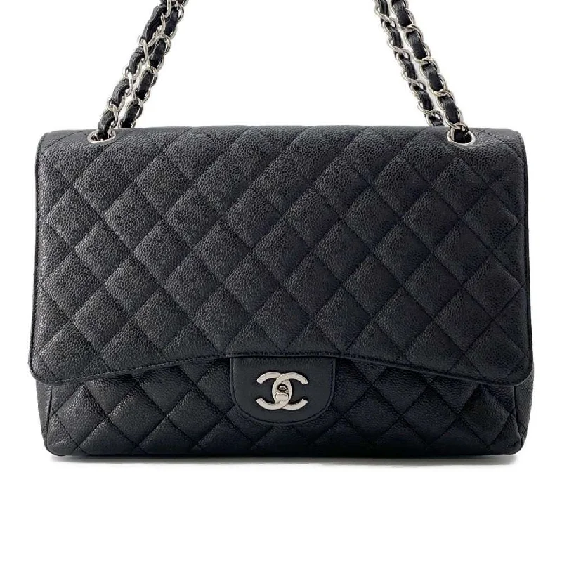 Chanel Small Crossbody Bag for TravelCHANEL Jumbo Matelasse Single Flap ChainShoulder Bag Black Caviar Leather