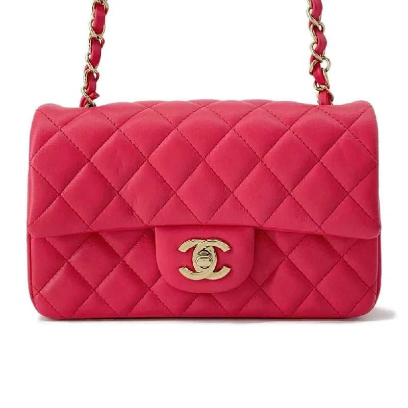 Chanel Luxury Handbag for High - End EventsCHANEL Matelasse Single Flap ChainShoulder Bag Pink A69900 Lambskin Size 20