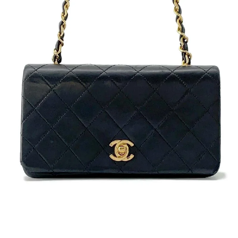 Chanel Luxury Handbag for High - End EventsCHANEL Mini Matelasse ChainShoulder Bag Black A03571 Lambskin