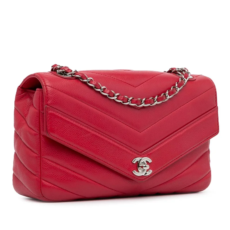 Chanel New Arrival Handbag with Gold HardwareChanel Medium Caviar Chevron Data Center Envelope Flap (PZy6WX)