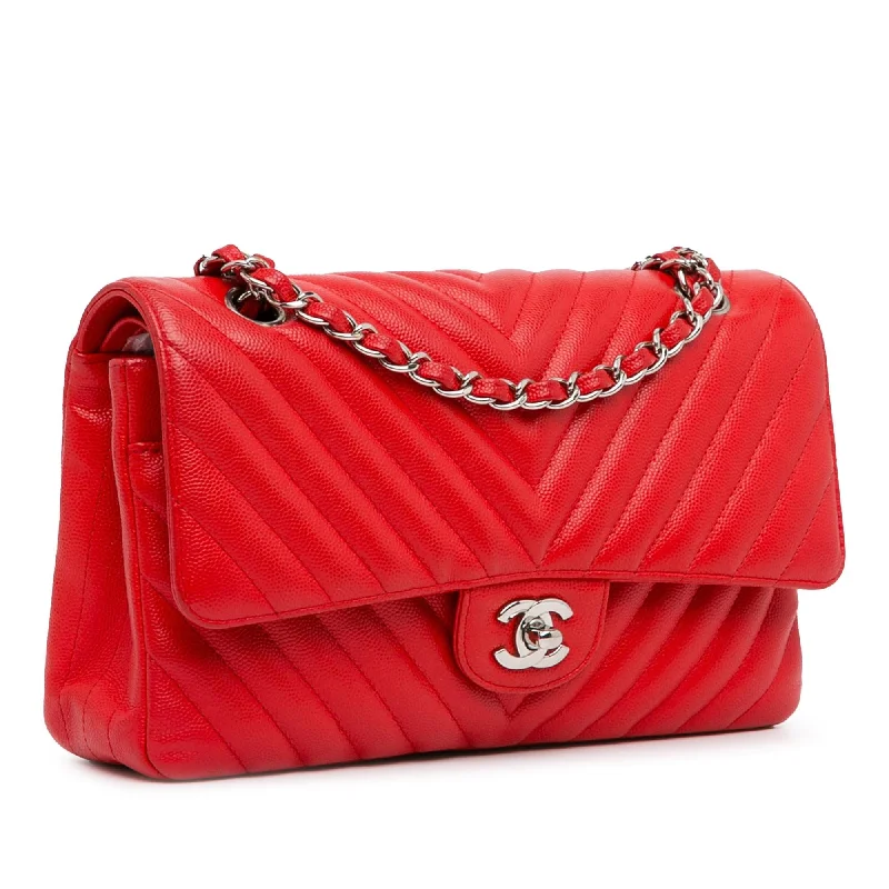 Chanel Medium Tote Bag for Office LadiesChanel Medium Classic Chevron Caviar Double Flap (Cx8LmL)