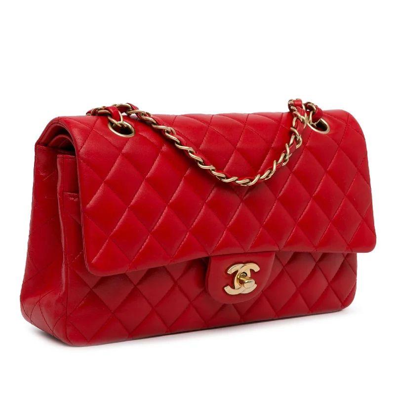 Chanel Handbag with Adjustable Strap for ComfortChanel Medium Classic Lambskin Double Flap (2afHCr)